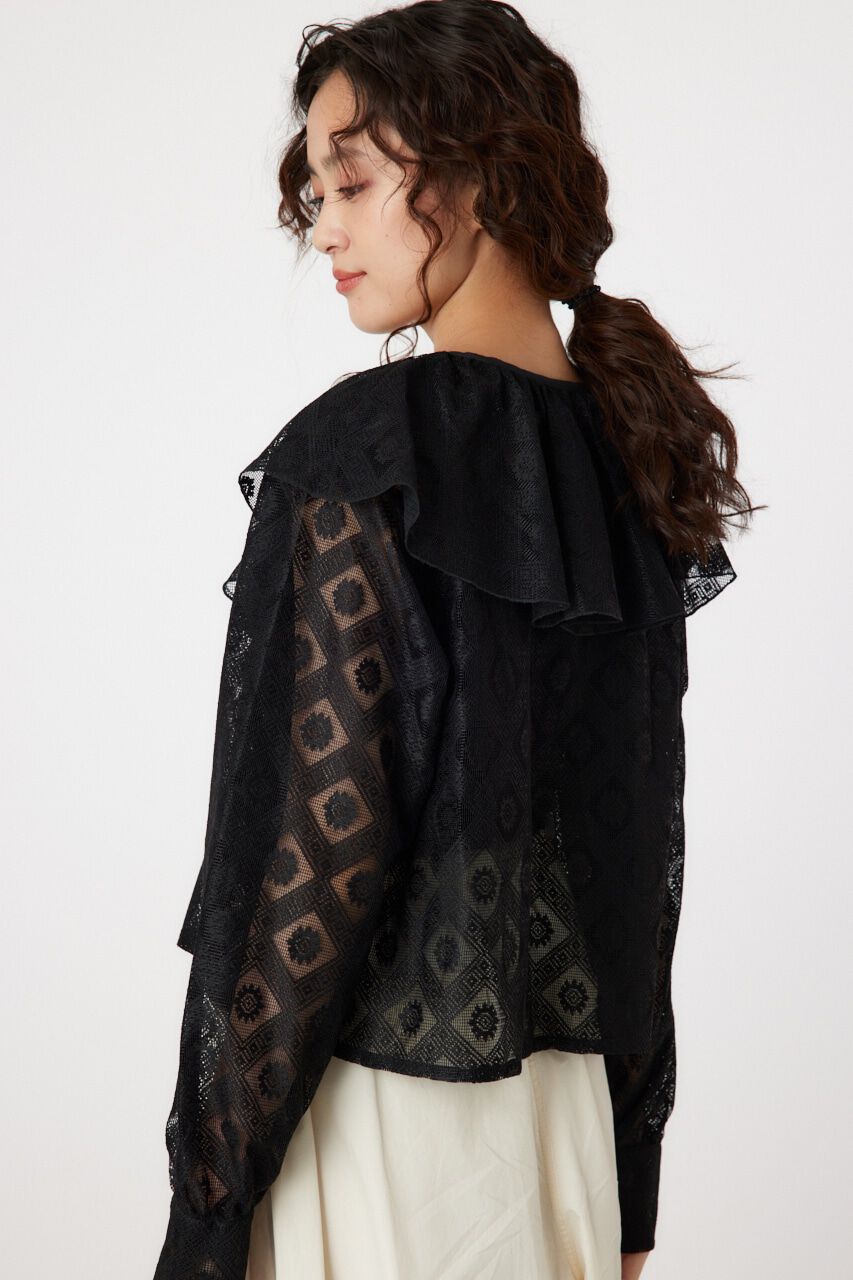 RODEO CROWNS「ラッフルレースボレロ」|シャツ・ブラウス|