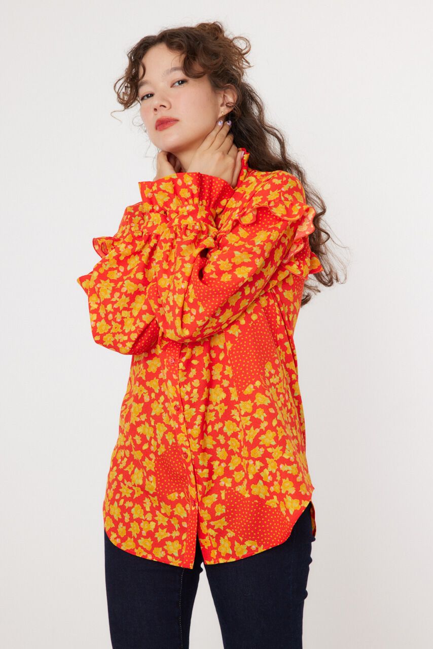 RODEO CROWNS「floral ブラウス」|シャツ・ブラウス|