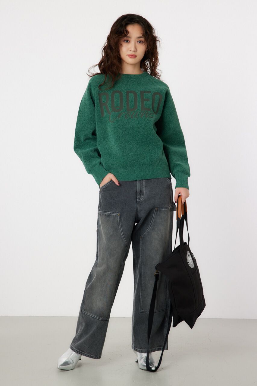 RODEO CROWNS「モールエンボスロゴニットトップス」|ニット・セーター|