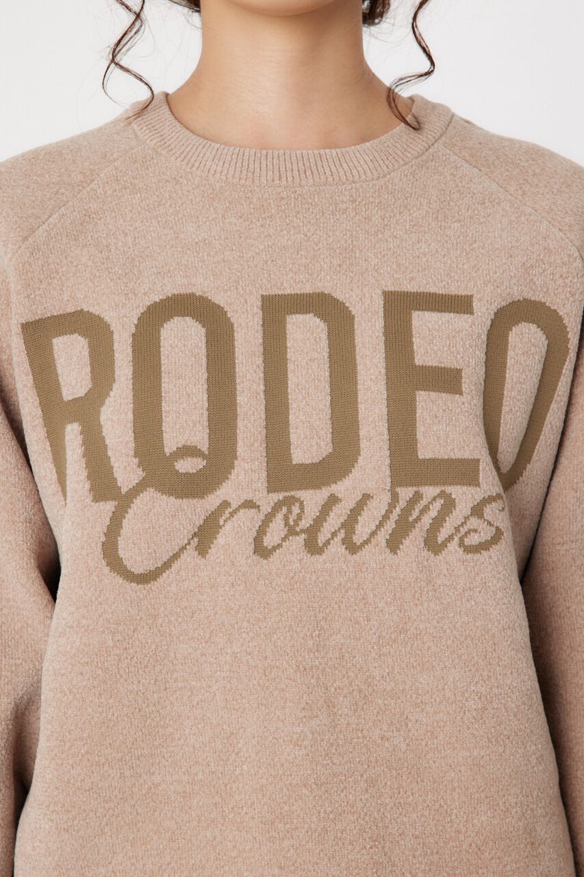 RODEO CROWNS「モールエンボスロゴニットトップス」|ニット・セーター|