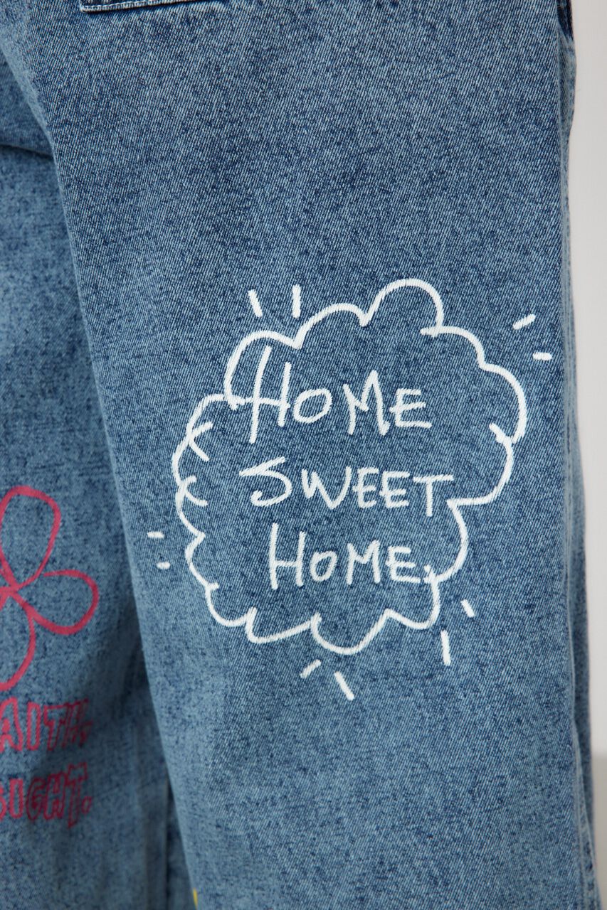 RODEO CROWNS「rakugaki デニムパンツ」|デニム|