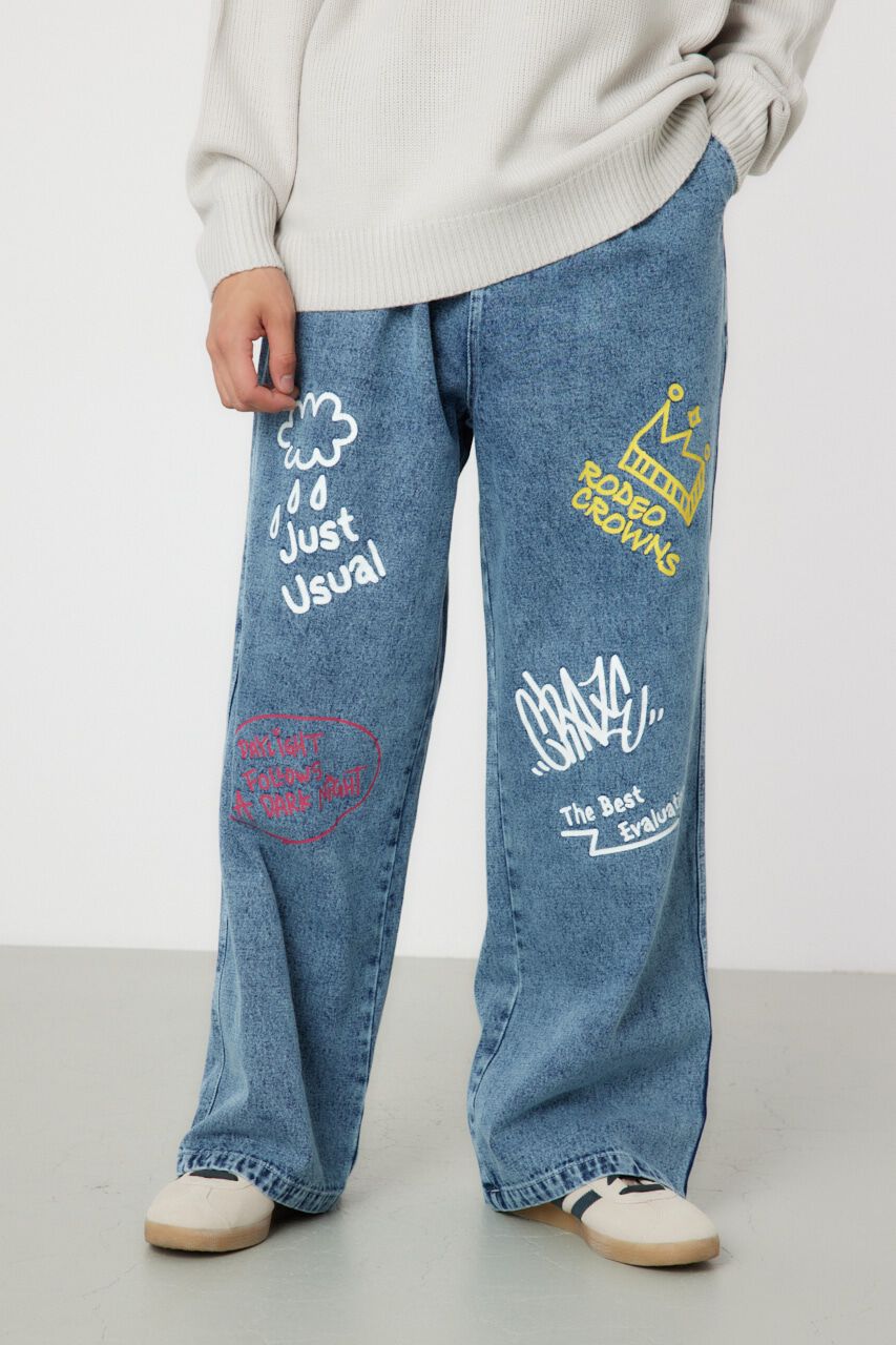 RODEO CROWNS「rakugaki デニムパンツ」|デニム|