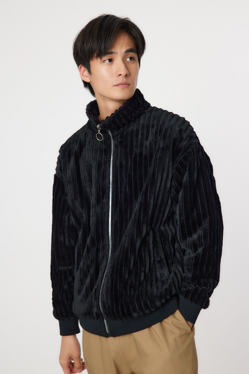 RODEO CROWNS「ハリヌキバックLOGOフェイクファージャケット」|ブルゾン・スタジャン|