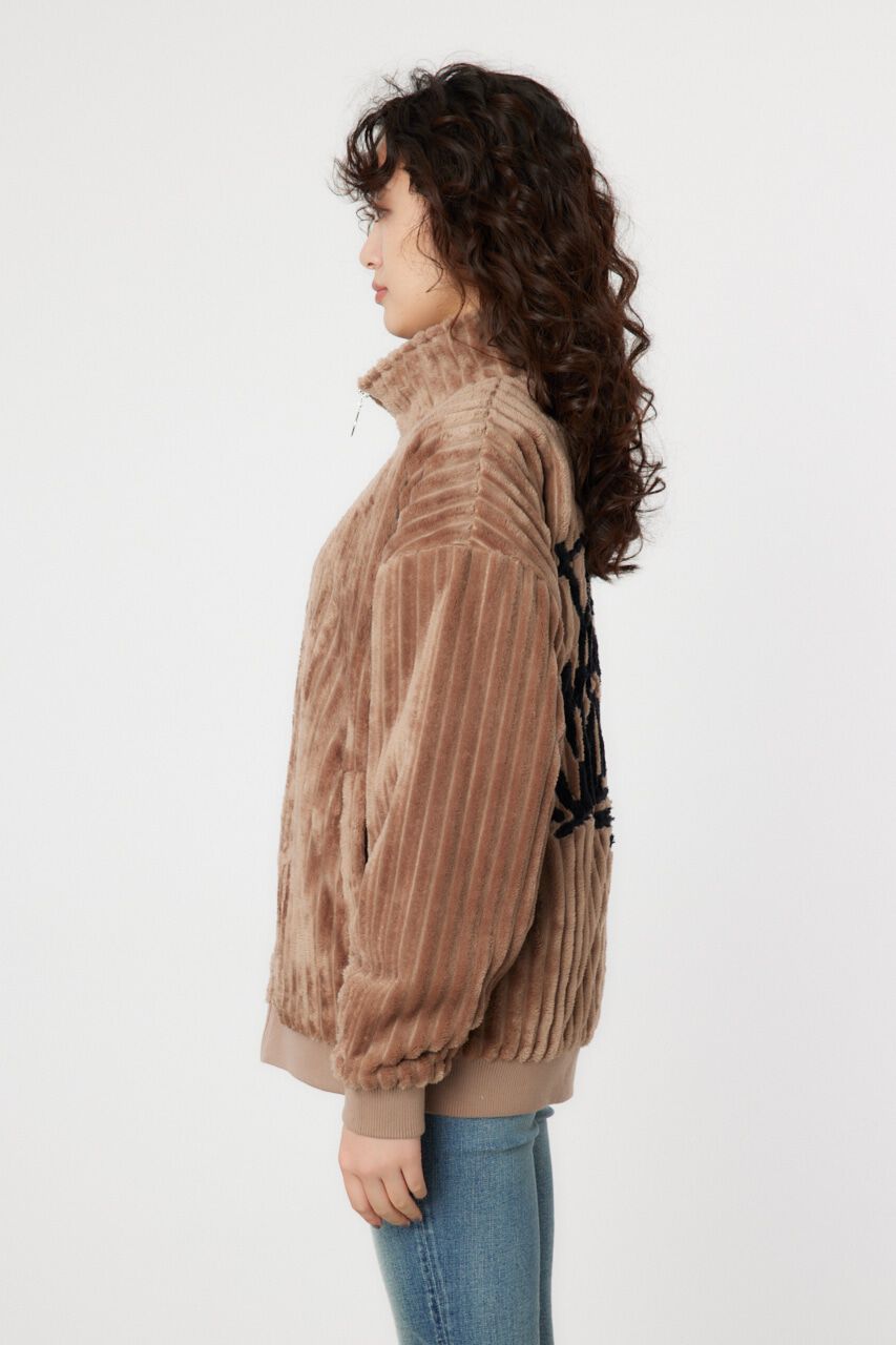 RODEO CROWNS「ハリヌキバックLOGOフェイクファージャケット」|ブルゾン・スタジャン|