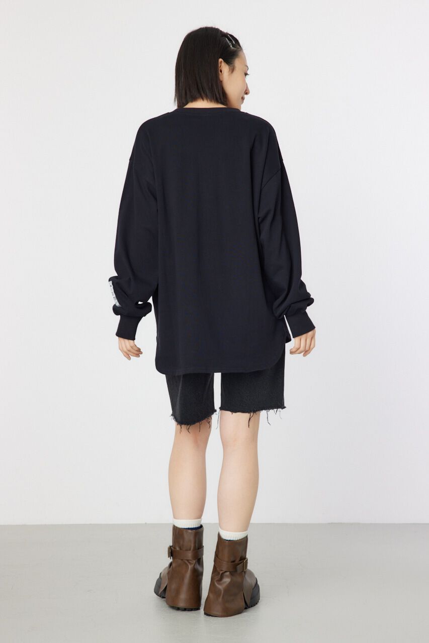 RODEO CROWNS「ネームパッチリラックスロングTシャツ」|Tシャツ・カットソー|