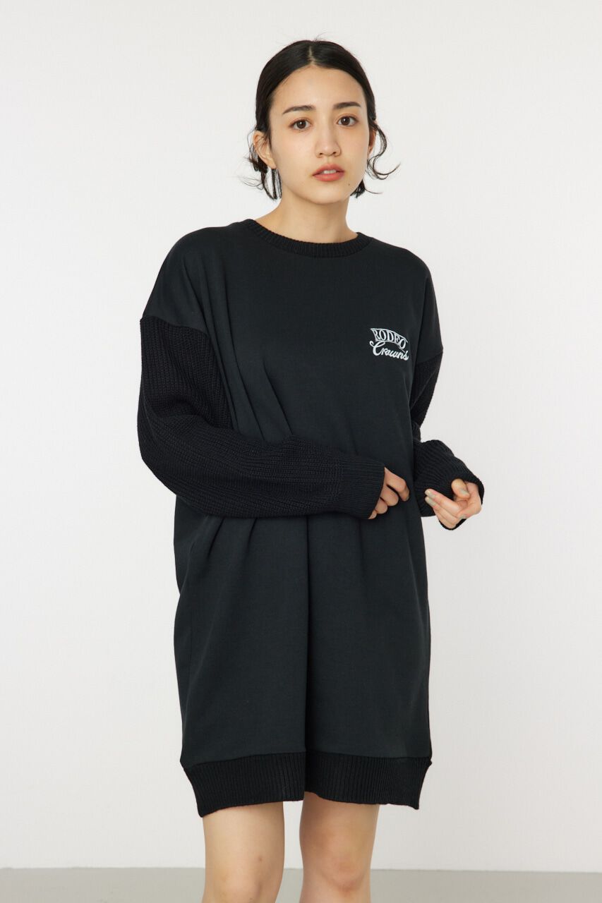 RODEO CROWNS「ドッキングロゴニットワンピース」|ワンピース|