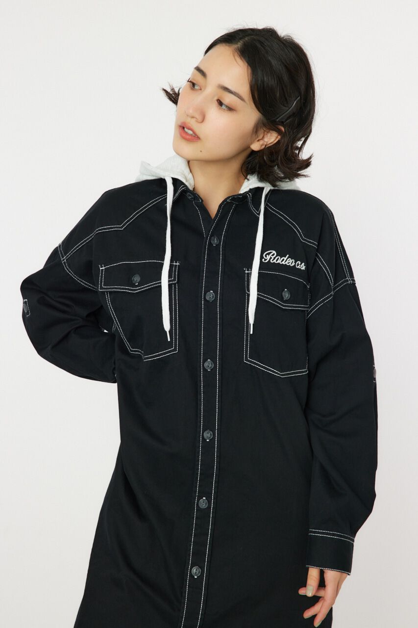 RODEO CROWNS「ウエスタンシャツワンピース」|ワンピース|