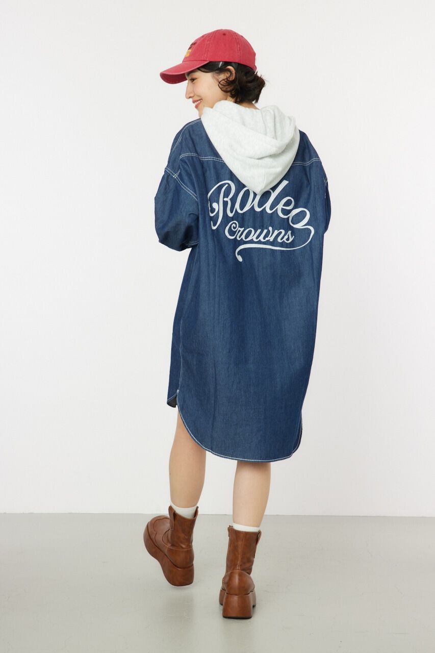 RODEO CROWNS「ウエスタンシャツワンピース」|ワンピース|