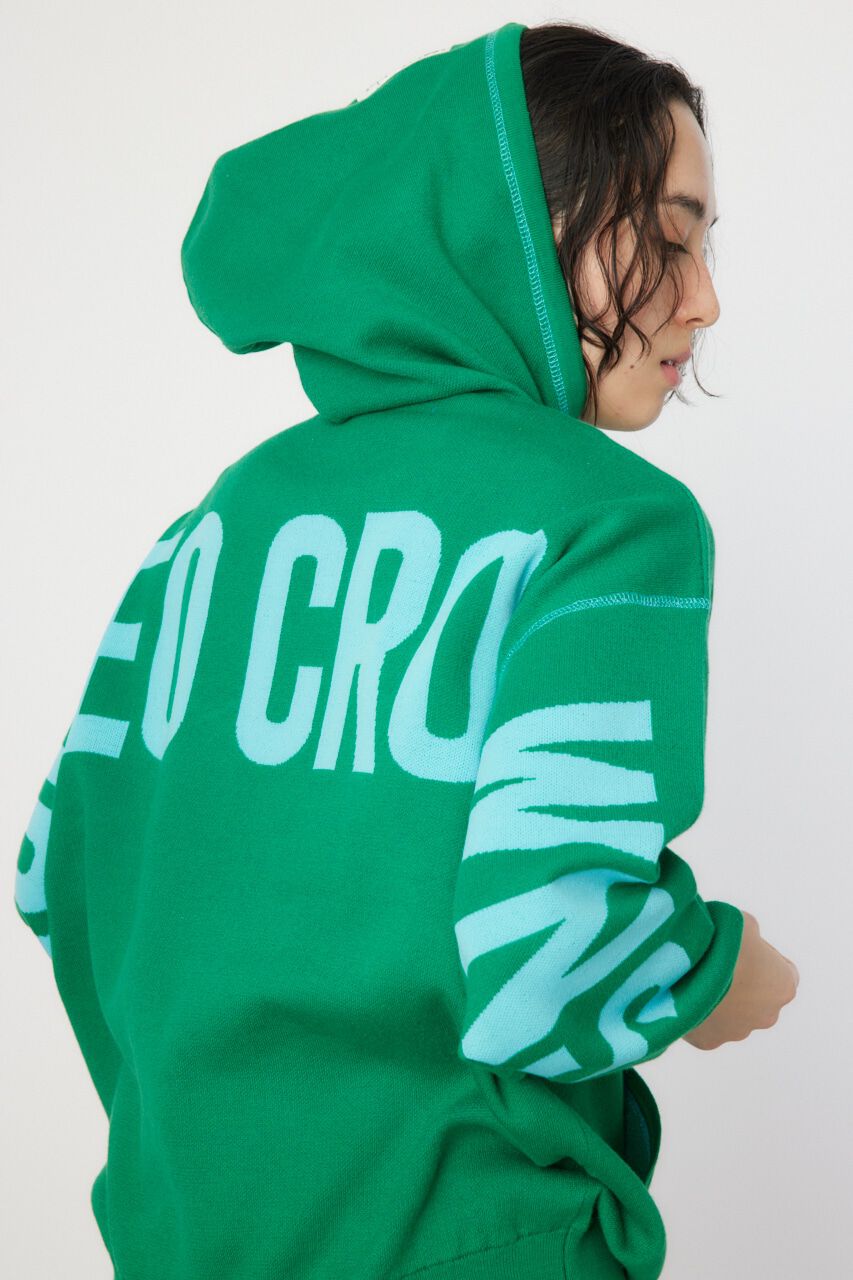 RODEO CROWNS「スウェットライクバックロゴニットフーディー」|ニット・セーター|