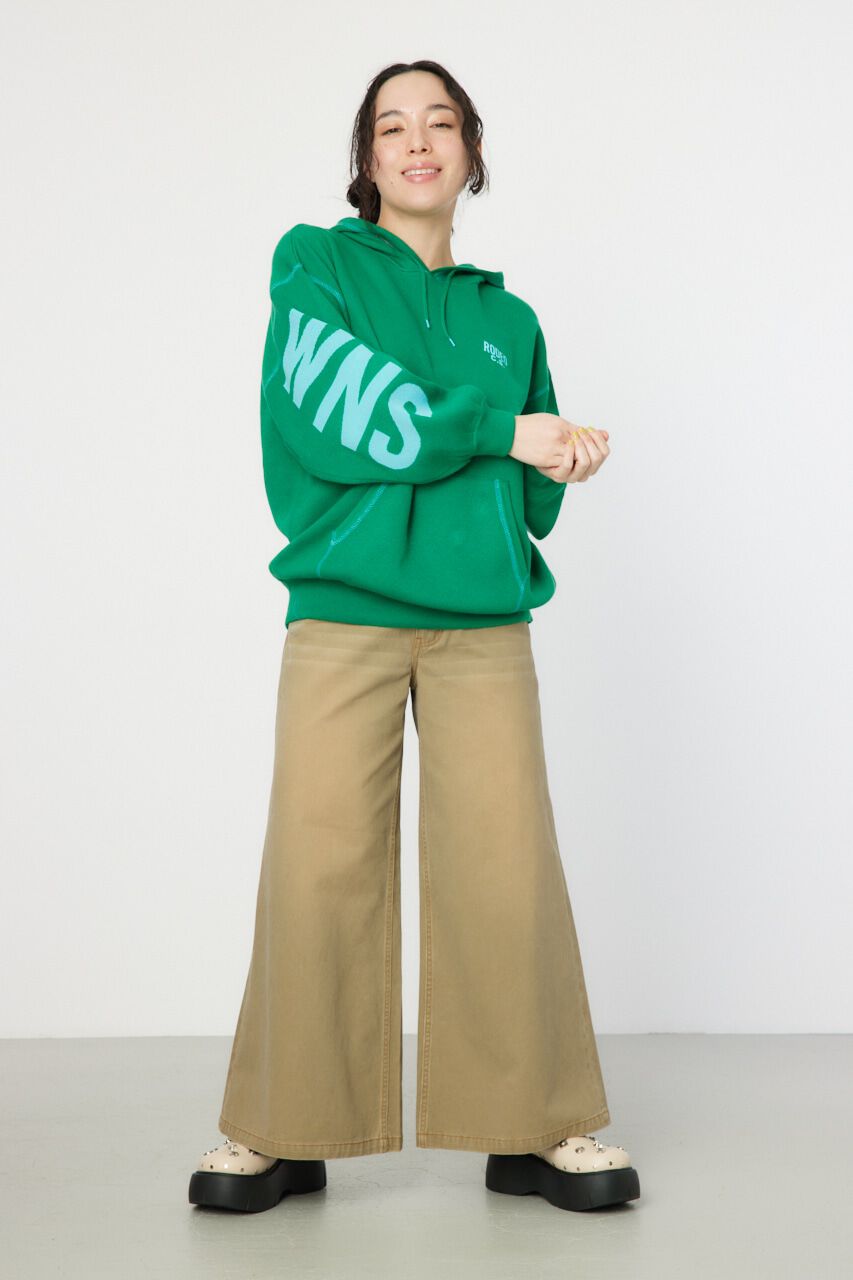 RODEO CROWNS「スウェットライクバックロゴニットフーディー」|ニット・セーター|