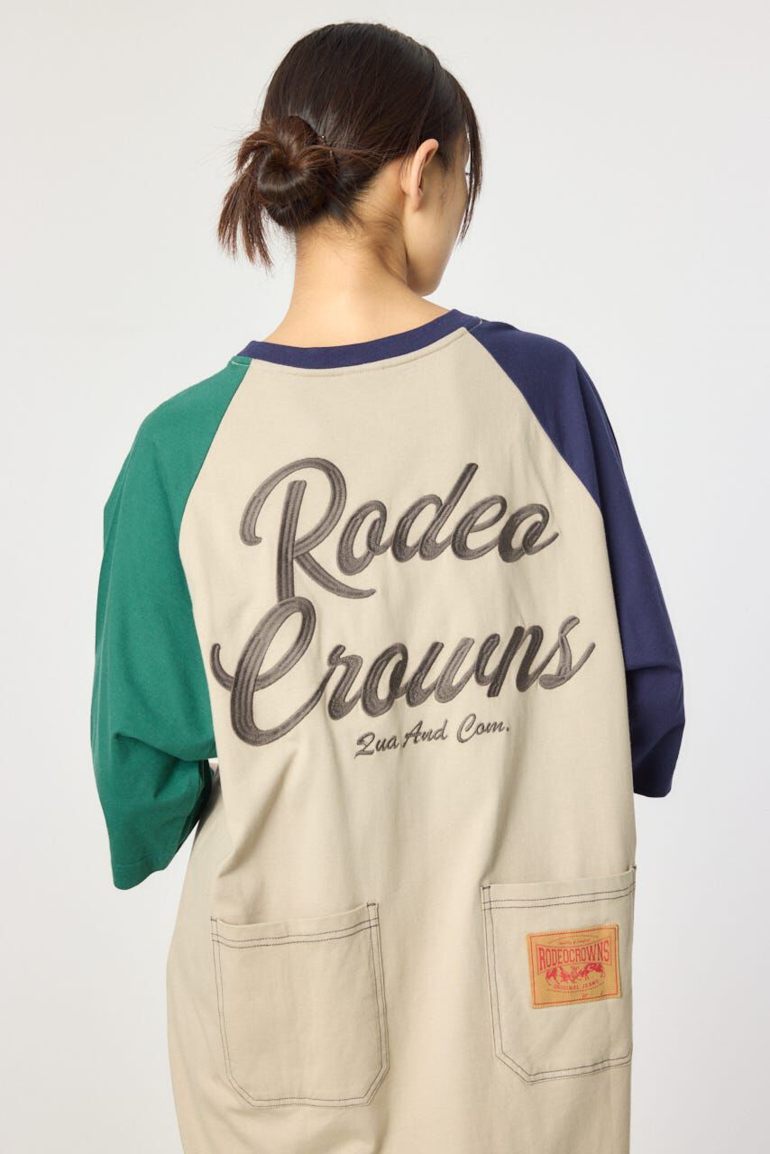 RODEO CROWNS「ラグランカラーステッチワンピース」|ワンピース|