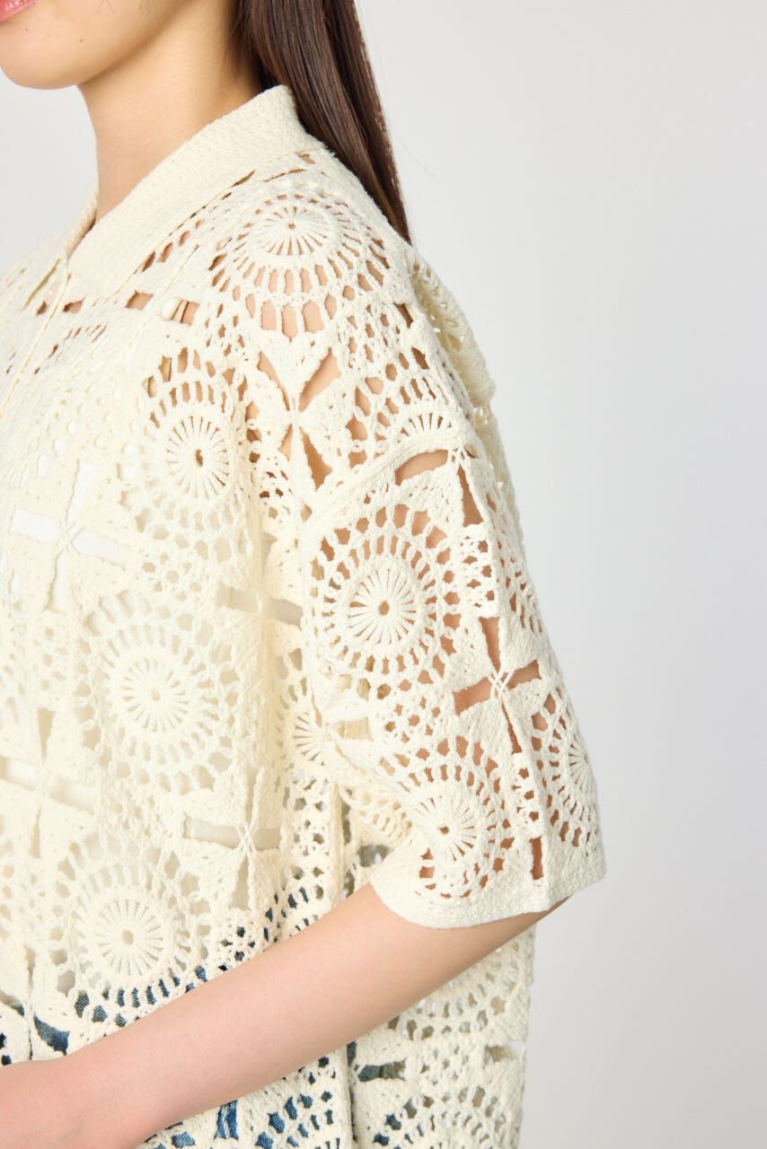 RODEO CROWNS「クロシェカーディガン」|シャツ・ブラウス|