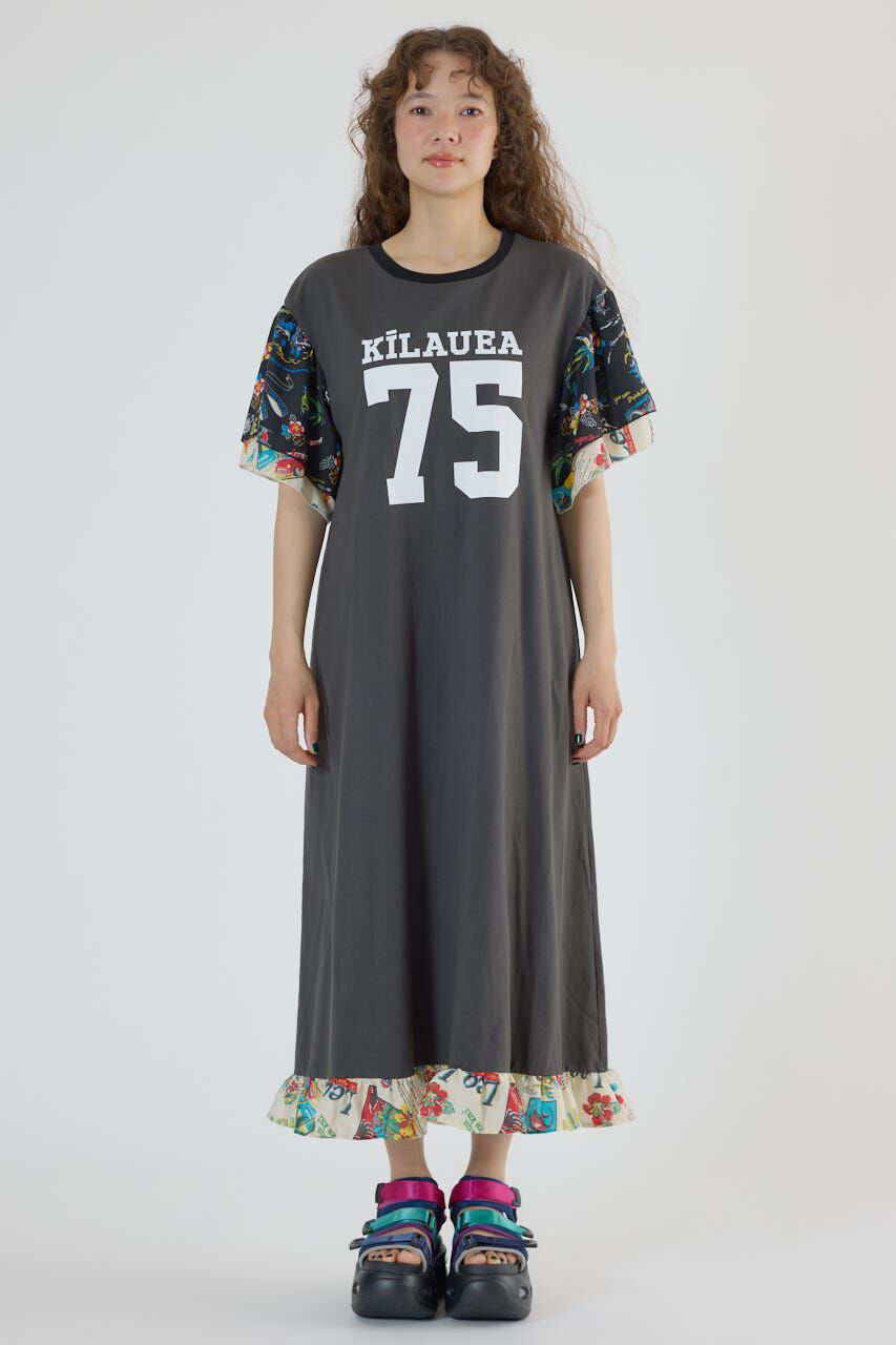 RODEO CROWNS「ドッキングアロハティアードワンピース」|ワンピース|