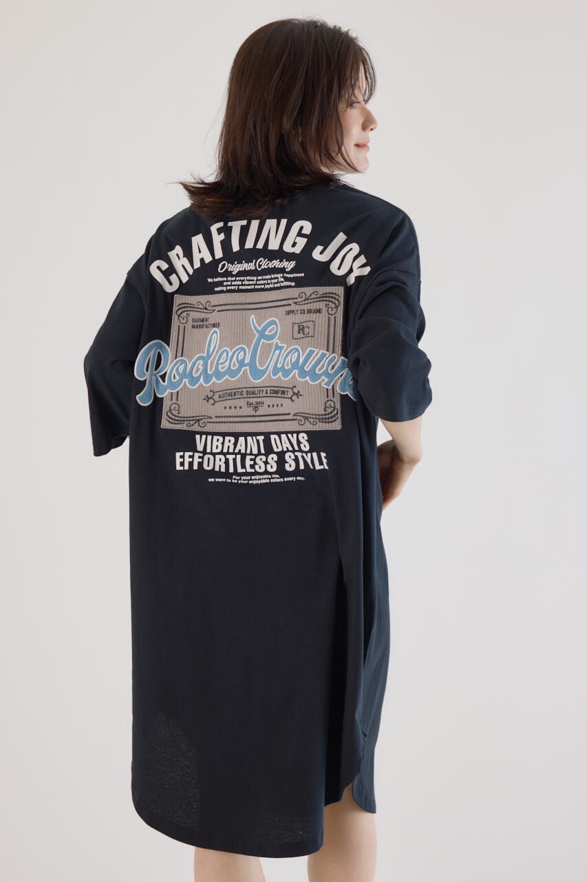 RODEO CROWNS「コール＆デニムパッチワンピース」|ワンピース|