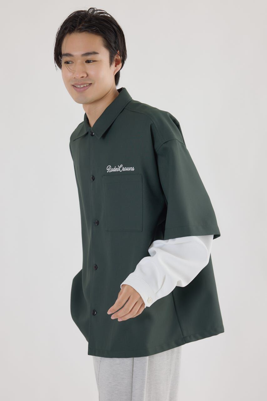 RODEO CROWNS「バックロゴレイヤードシャツ」|シャツ・ブラウス|