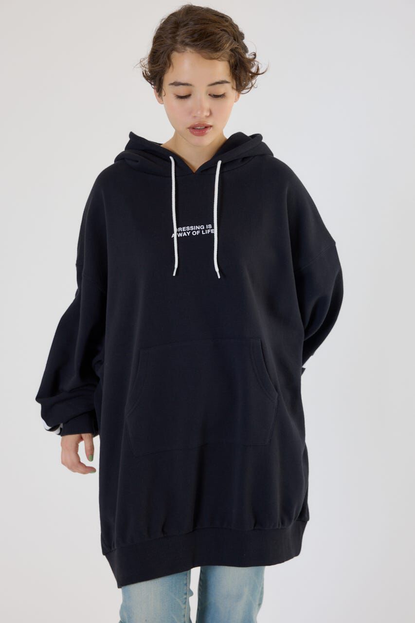 RODEO CROWNS「ロゴパーカーワンピース」|ワンピース|BLK