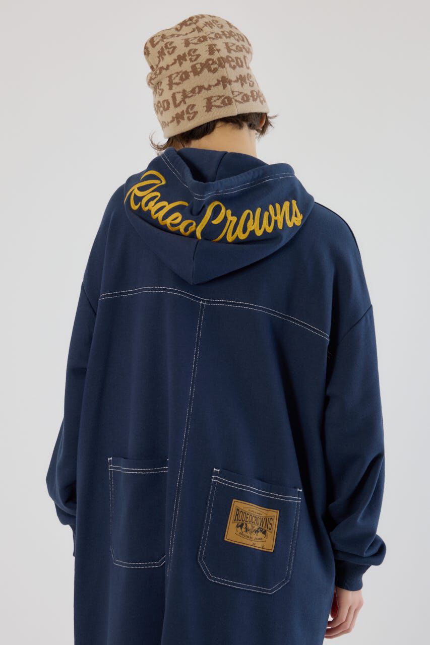 RODEO CROWNS「RCSカラーステッチパーカーワンピース」|ワンピース|