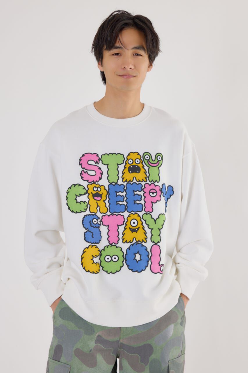 RODEO CROWNS「モンスターフォントスウェット」|パーカー|O/WHT1