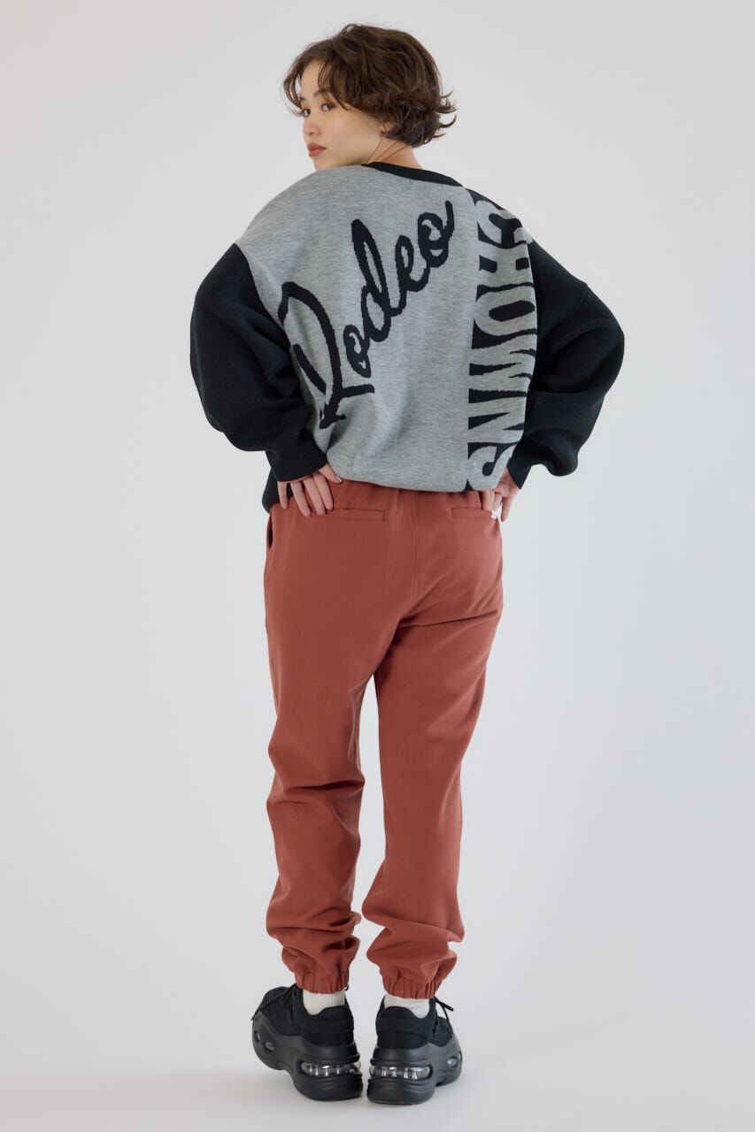 RODEO CROWNS「バックバイカラーロゴニットトップス」|ニット・セーター|