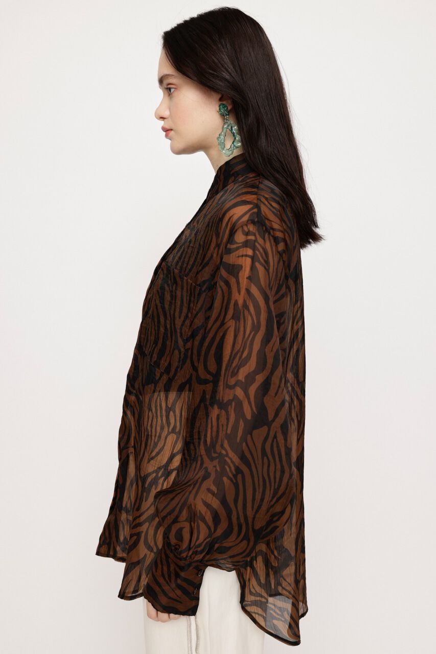 SLY「VOLUME SLEEVE SHEER シャツ」|シャツ・ブラウス|