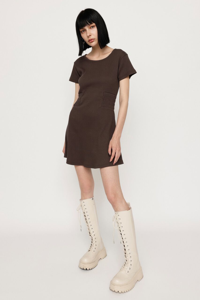 SLY「BACK LACE FLARE ワンピース」|ワンピース|