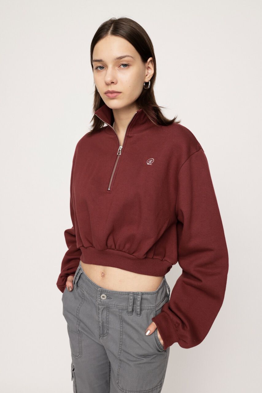 SLY「POINT LOGO CROP スウェット」|Tシャツ・カットソー|