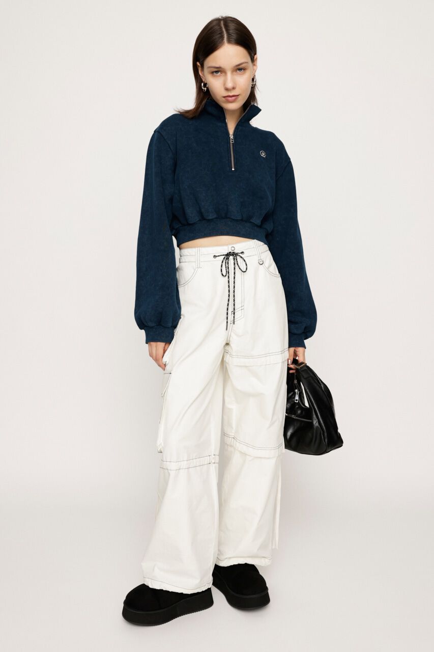 SLY「POINT LOGO CROP スウェット」|Tシャツ・カットソー|