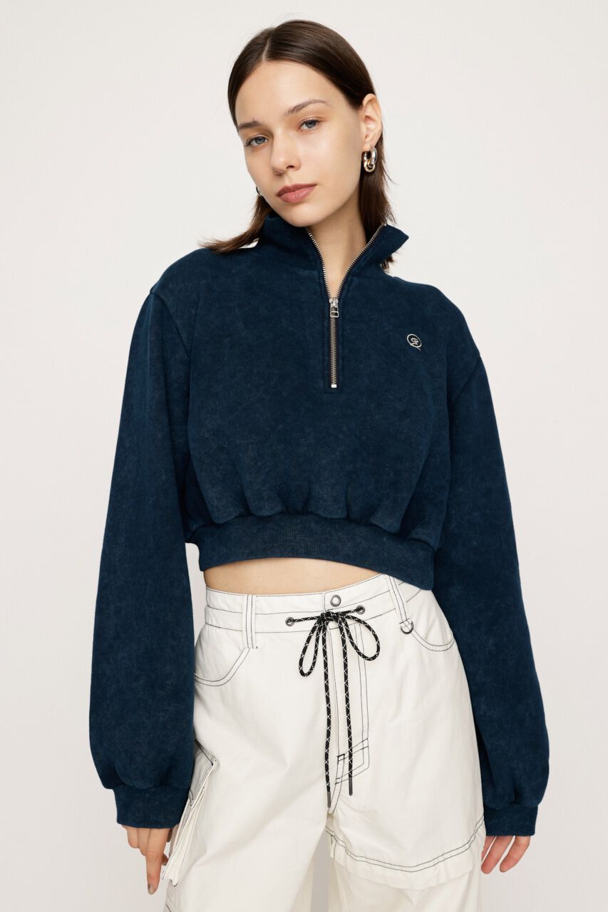 SLY「POINT LOGO CROP スウェット」|Tシャツ・カットソー|