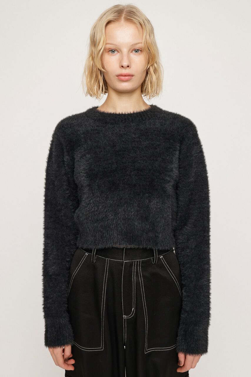 SLY「SHAGGY CREW NECK トップス」|ニット・セーター|