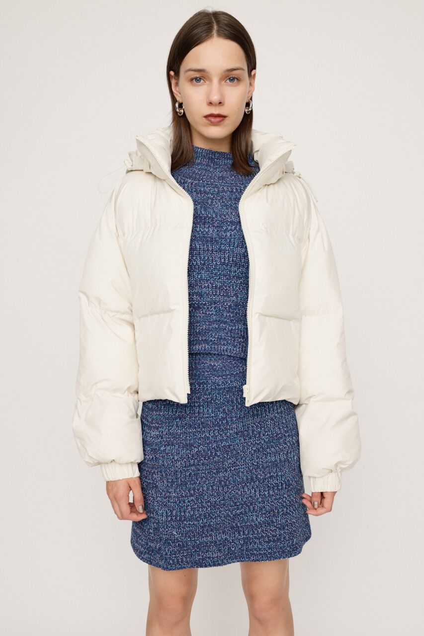 SLY「FLARE BALL HOODED PUFF ジャケット」|ブルゾン・スタジャン|WHT