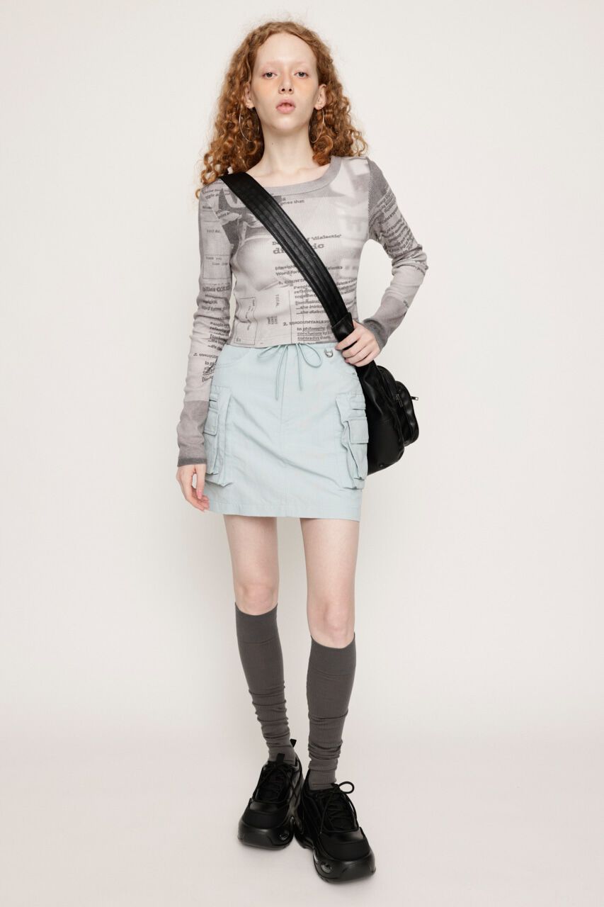 SLY「BIG POCKET FIELD ショートスカート」|スカート|