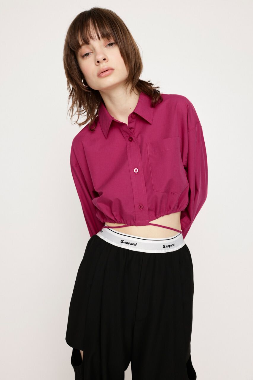 SLY「RIBBON CROP シャツ」|シャツ・ブラウス|