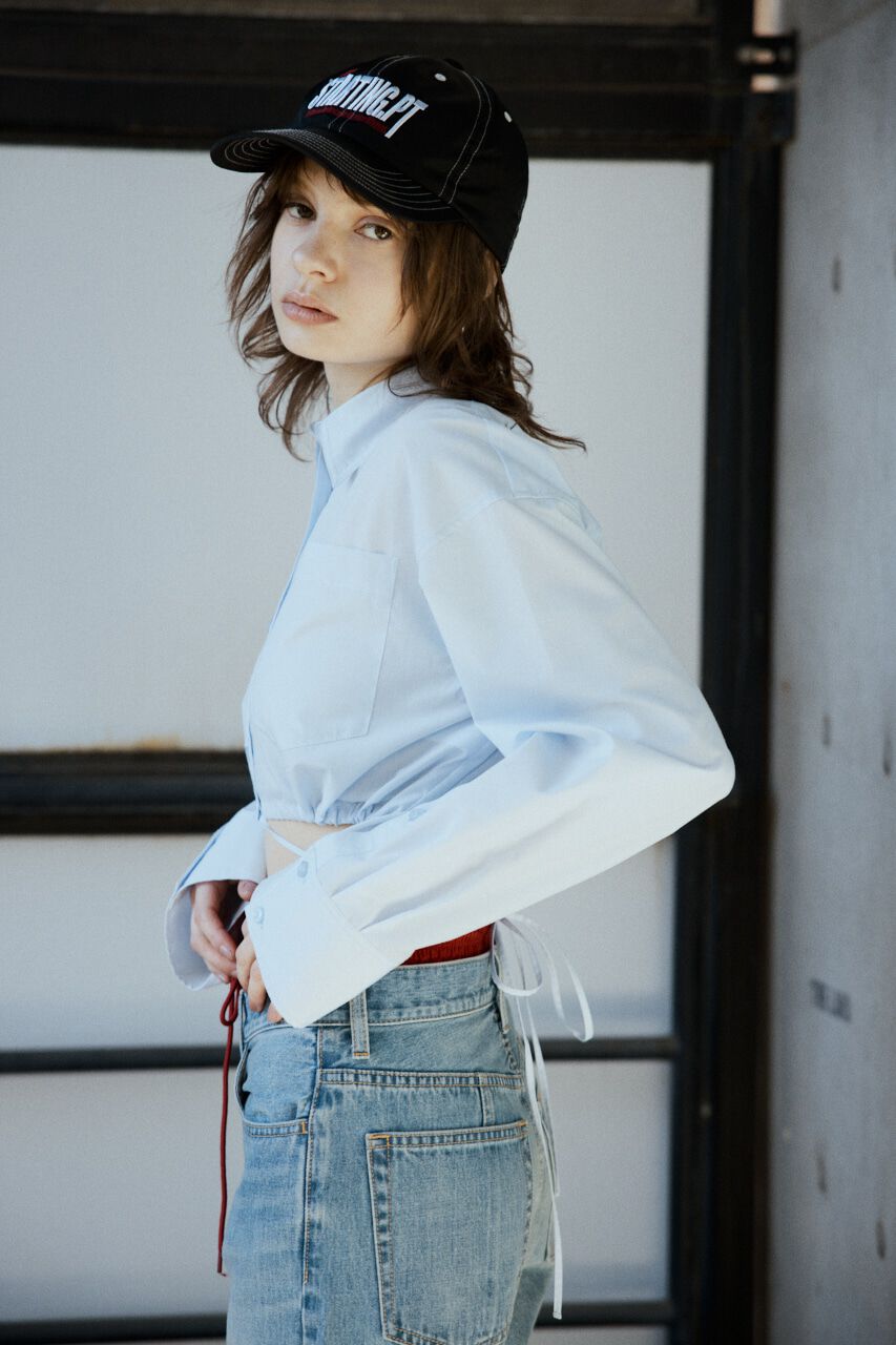 SLY「RIBBON CROP シャツ」|シャツ・ブラウス|