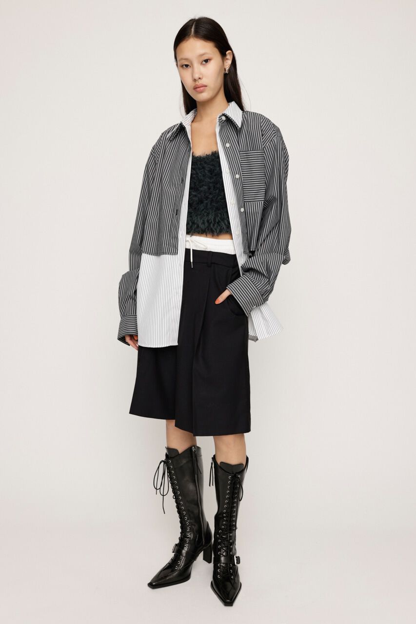 SLY「LAYERED STRIPE 2P シャツ」|シャツ・ブラウス|