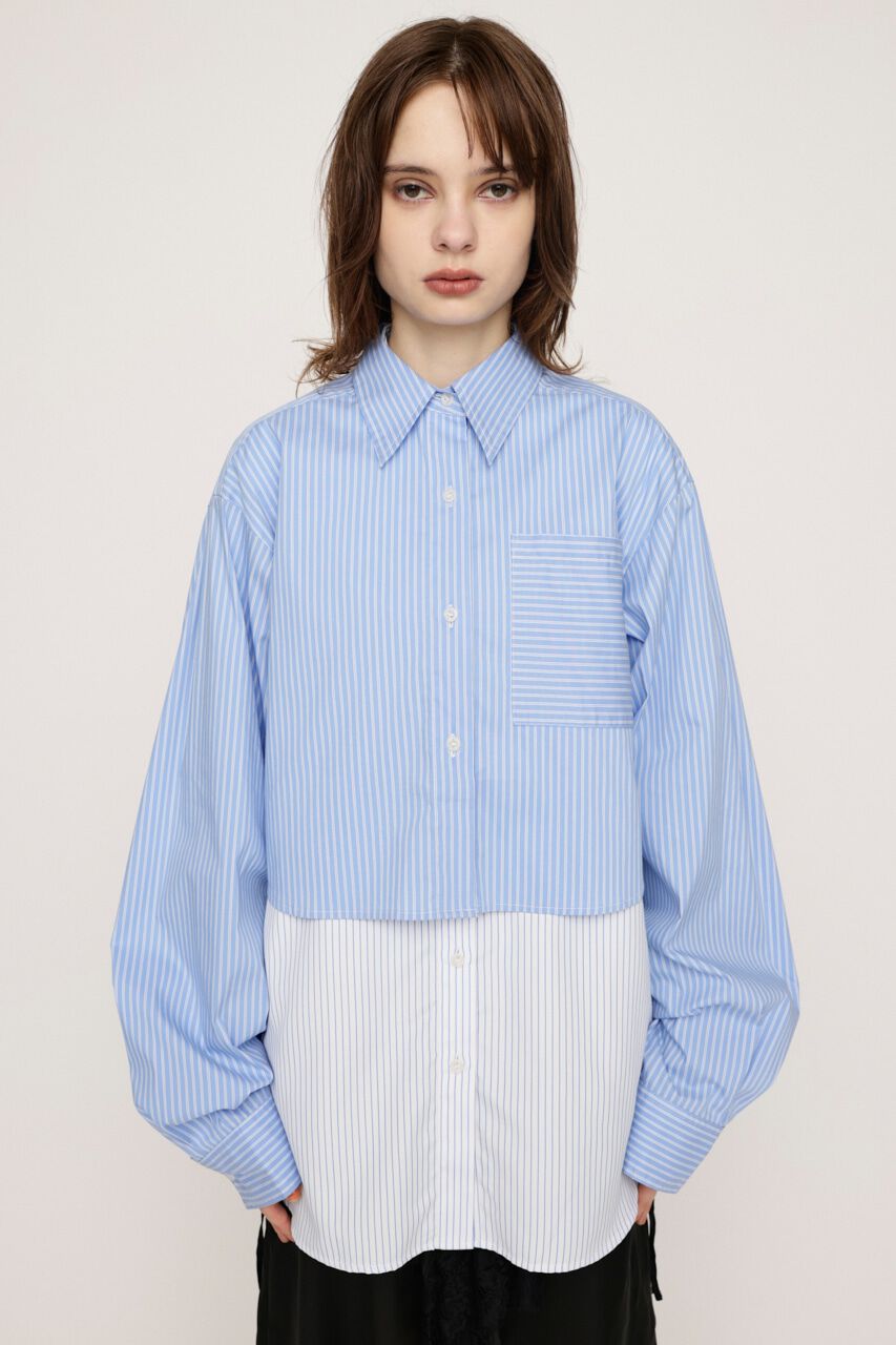 SLY「LAYERED STRIPE 2P シャツ」|シャツ・ブラウス|