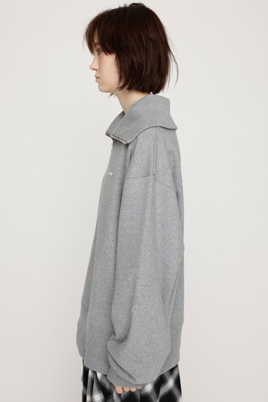 SLY「HALF ZIP LOGO OVER トップス」|Tシャツ・カットソー|