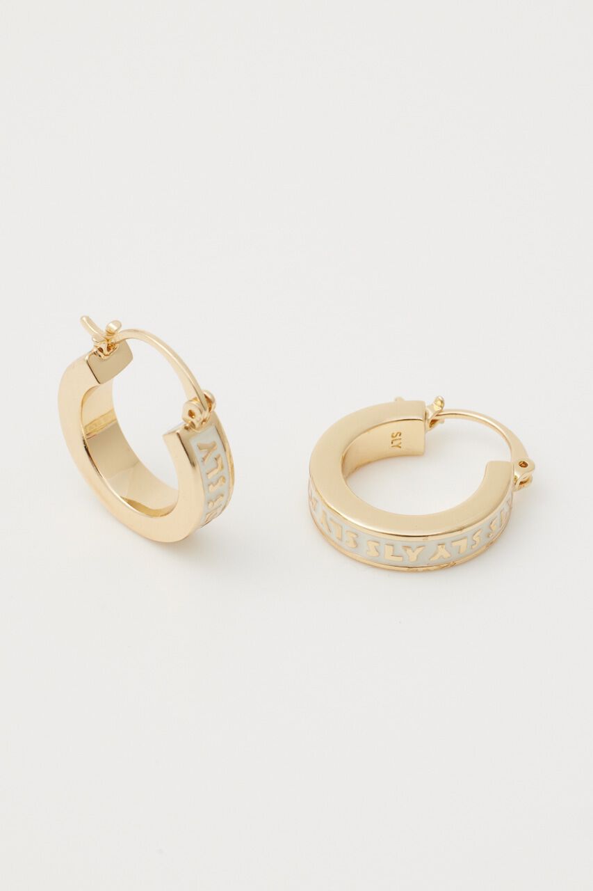 SLY「LOGO HOOP ピアス」|ピアス|GLD