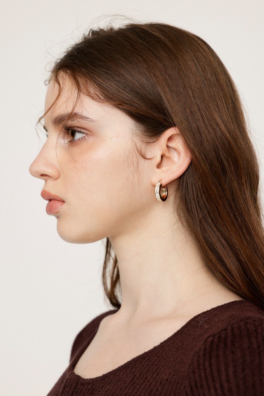 SLY「LOGO HOOP ピアス」|ピアス|