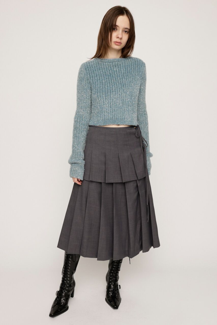 SLY「GLITTER KNIT 2WAY カーディガン」|カーディガン|