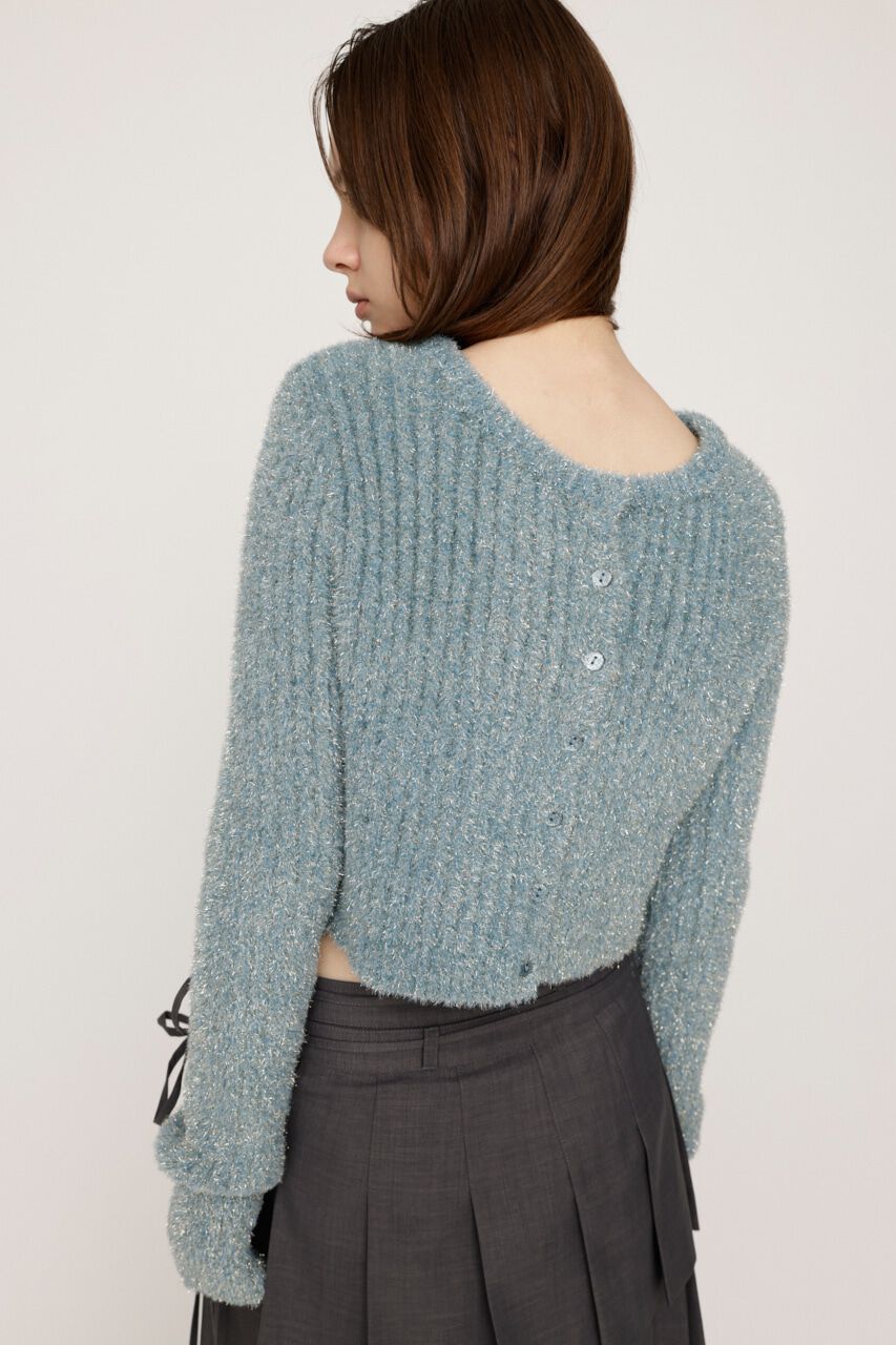 SLY「GLITTER KNIT 2WAY カーディガン」|カーディガン|