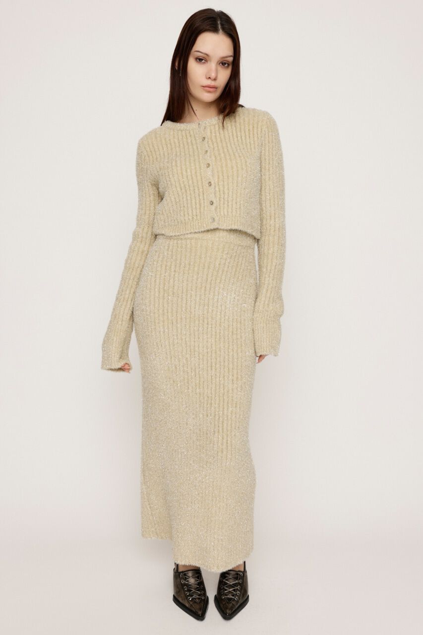 SLY「GLITTER KNIT 2WAY カーディガン」|カーディガン|