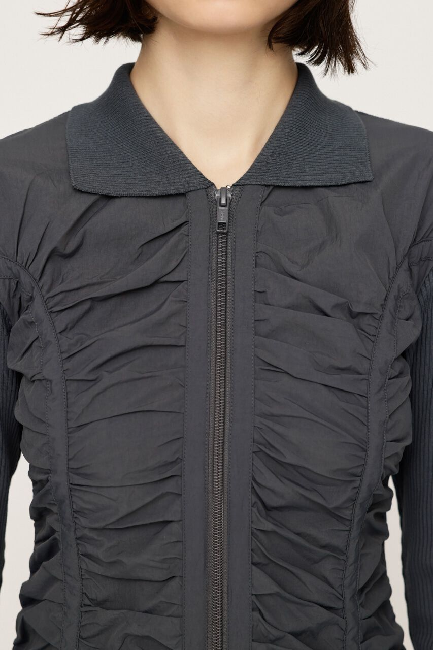 SLY「FRONT ZIP GATHER CUT ワンピース」|ワンピース|