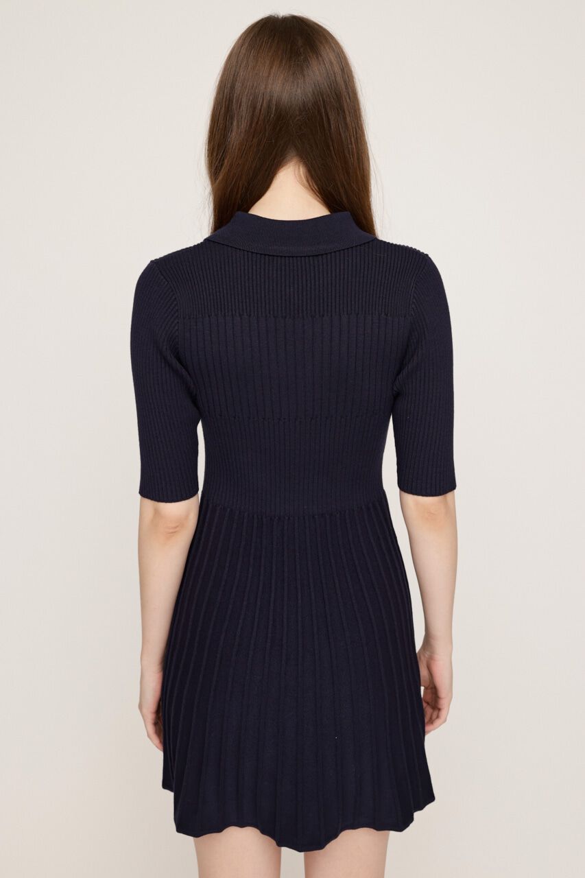 SLY「COLLARED PLEATS HG ショートワンピース」|ワンピース|