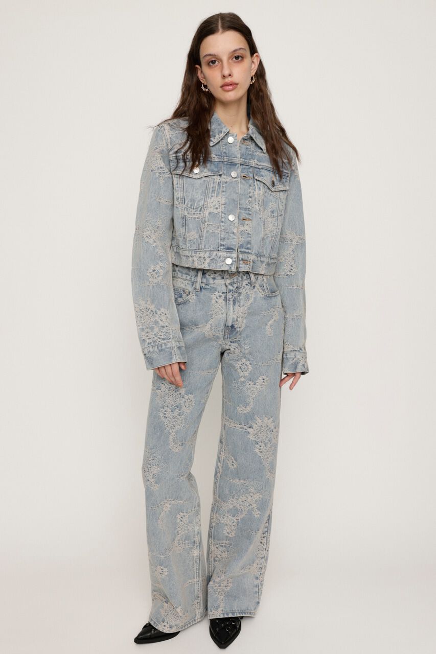 SLY「L／W JQ DENIM STRAIGHT パンツ」|デニム|