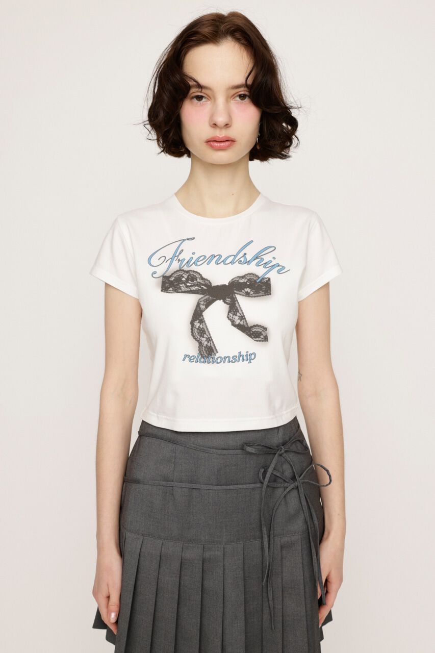 SLY「RIBBON COMPACT Tシャツ」|Tシャツ・カットソー|