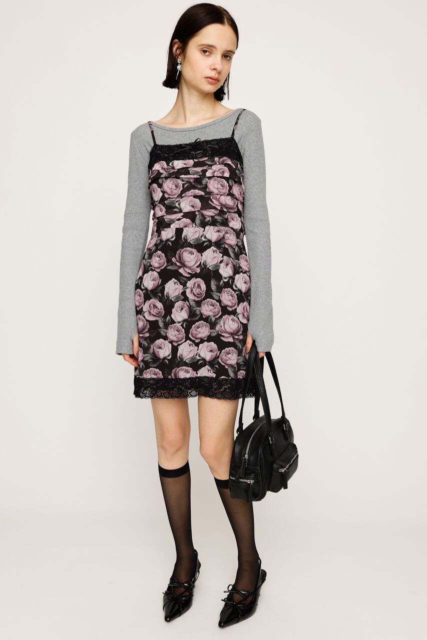 SLY「FLOWER LACE CAMI ショートワンピース」|ワンピース|