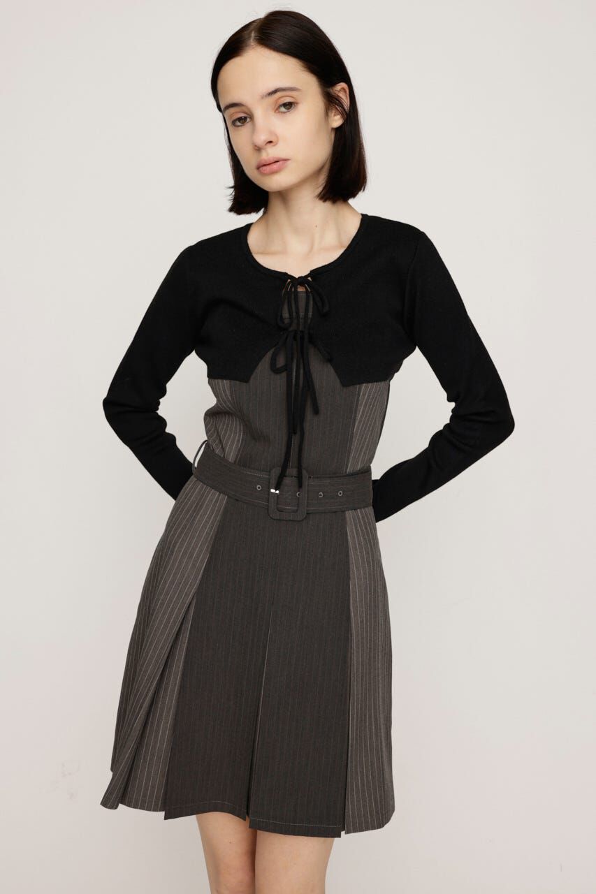 SLY「BOX PLEATS CAMI S／OP SET」|ワンピース|