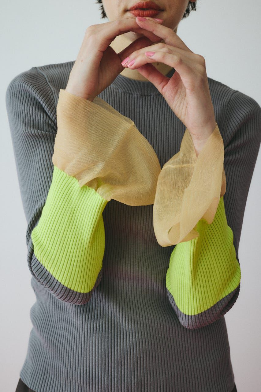 HeRIN.CYE「［予約］Flare sleeve knit tops」|ニット・セーター|