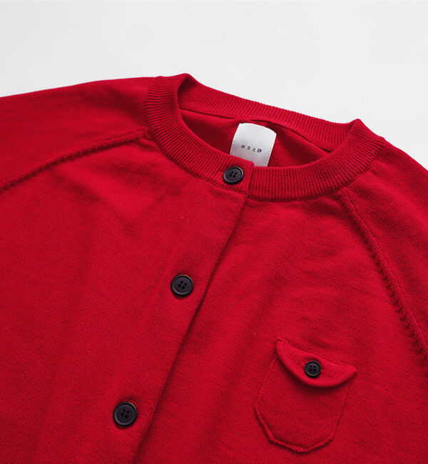 休日と詩「小さなポケットのカーディガン」|カーディガン|