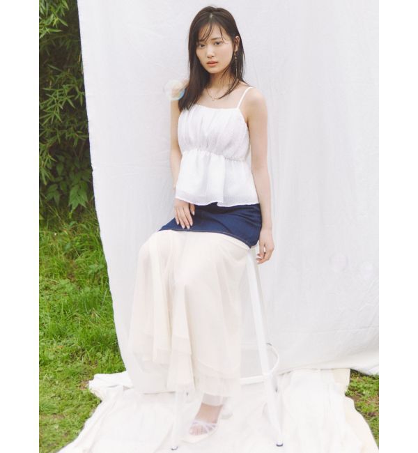 RESEXXY「ジャガードペプラムキャミチュニック【セットアップ着用可能】」|シャツ・ブラウス|